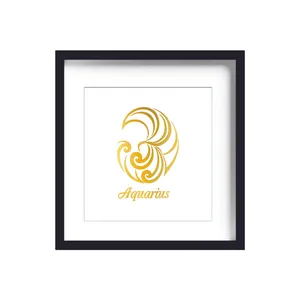 تابلو طلاکوب زرکات طرح ماه تولد بهمن مدل Aquarius