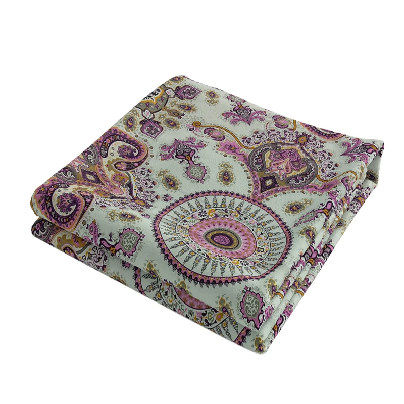 روکش لحاف خانه سفید مدل ترمه دو نفره سایز 220x200 سانتی متر
