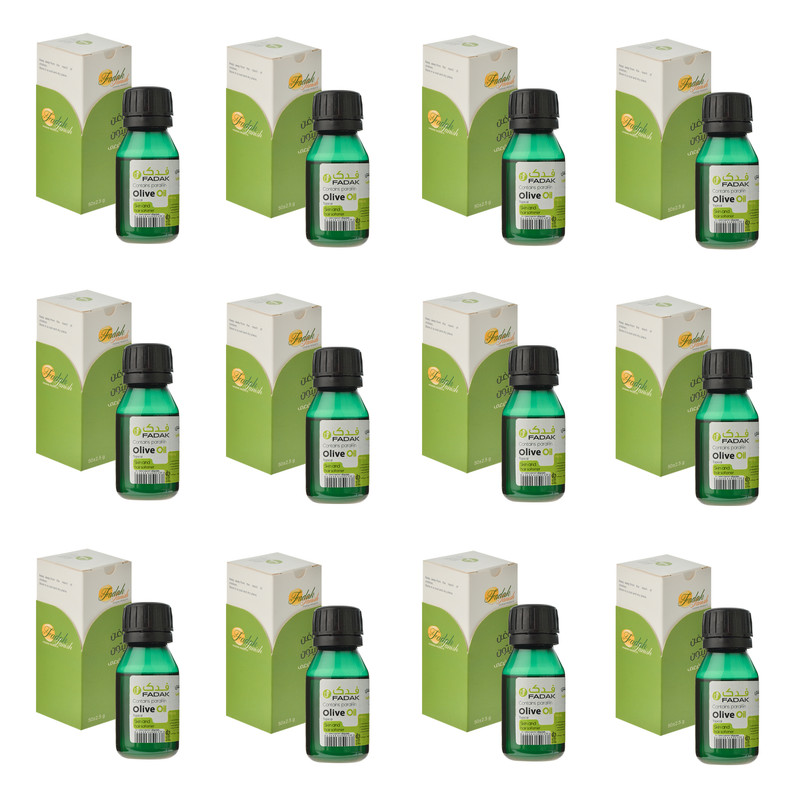 روغن بدن فدک تانیش مدل Olive- Export مناسب برای انواع پوست وزن 50 گرم بسته دوازده عددی
