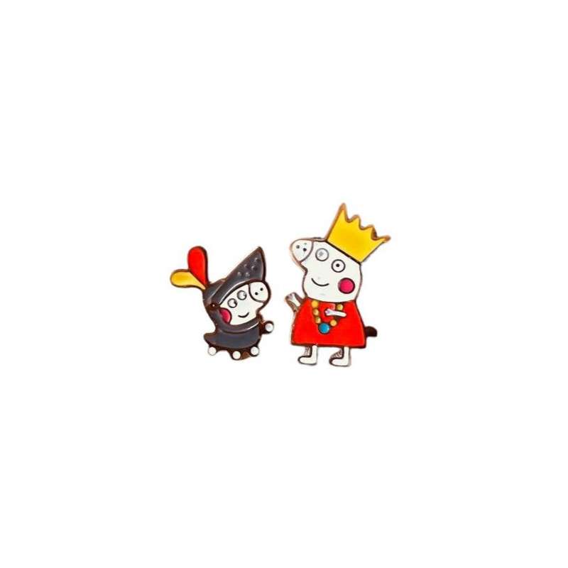 گوشواره دخترانه مدل خوک کوچولو شاح و سرباز