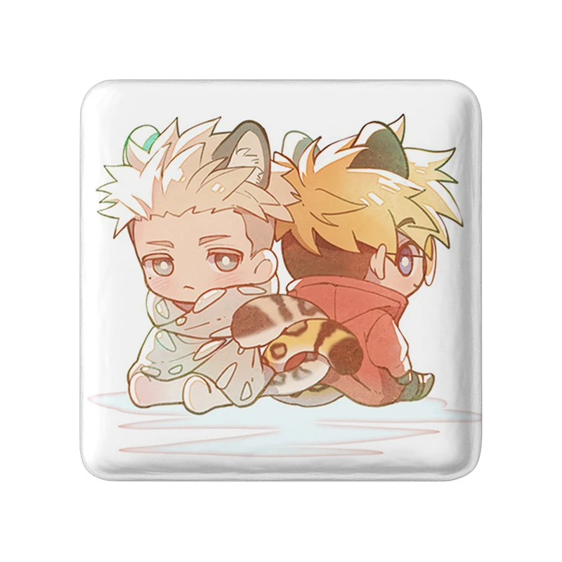 مگنت خندالو طرح وش و میلینز انیمه تریگان (Trigun) مدل مربعی کد 36257