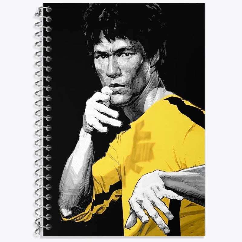 دفتر لغت 50 برگ خندالو طرح بروس لی (Bruce Lee) کد F1947