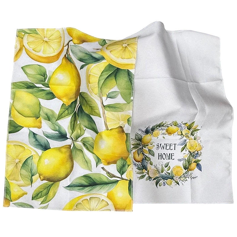 دستمال نظافت خانه و آشپزخانه نخ مدل Limo کد 01 بسته 2 عددی