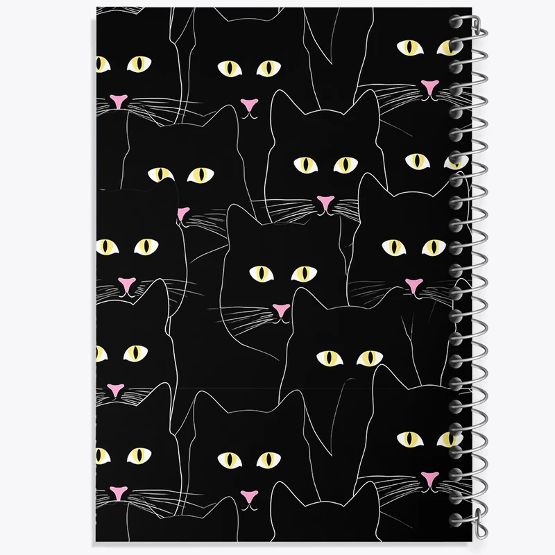 دفتر ژورنال نویسی 50 برگ خندالو مدل نقطه ای طرح گربه (Cat) کد N477