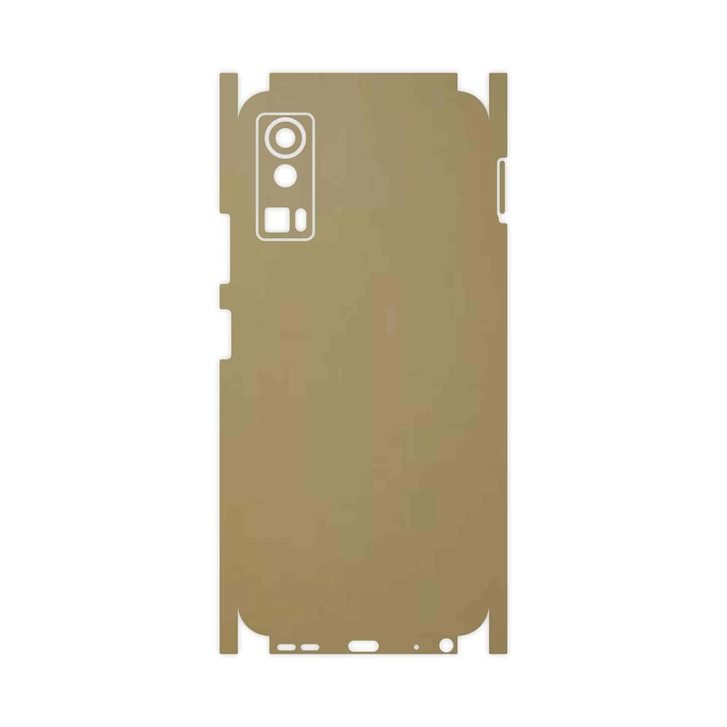 برچسب پوششی ماهوت مدل Matte-Gold-FullSkin مناسب برای گوشی موبایل جی پلاس X20