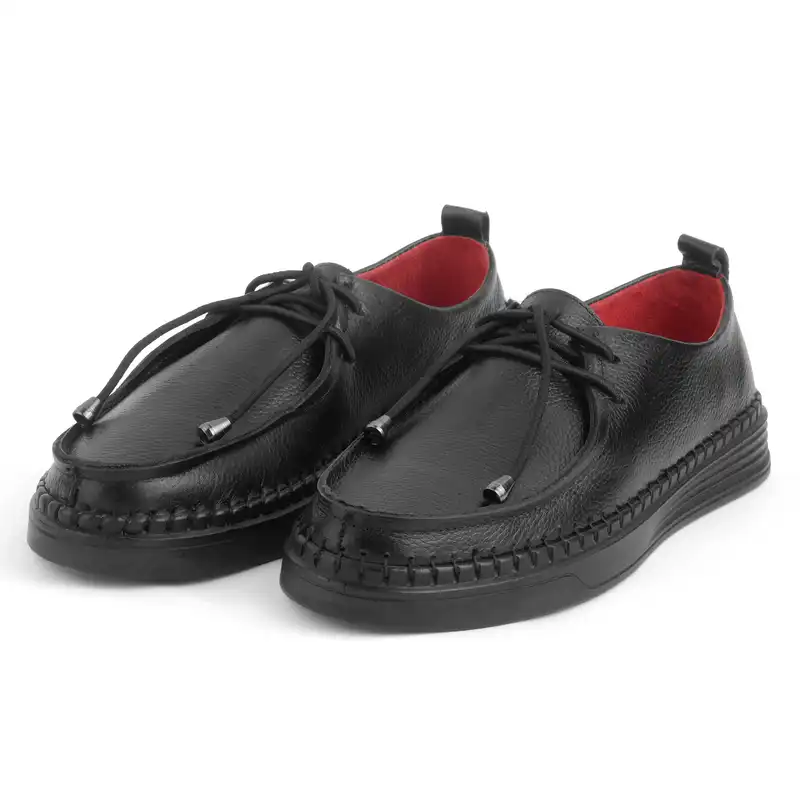 کفش روزمره زنانه پاتن چرم آفتاب مدل KP05