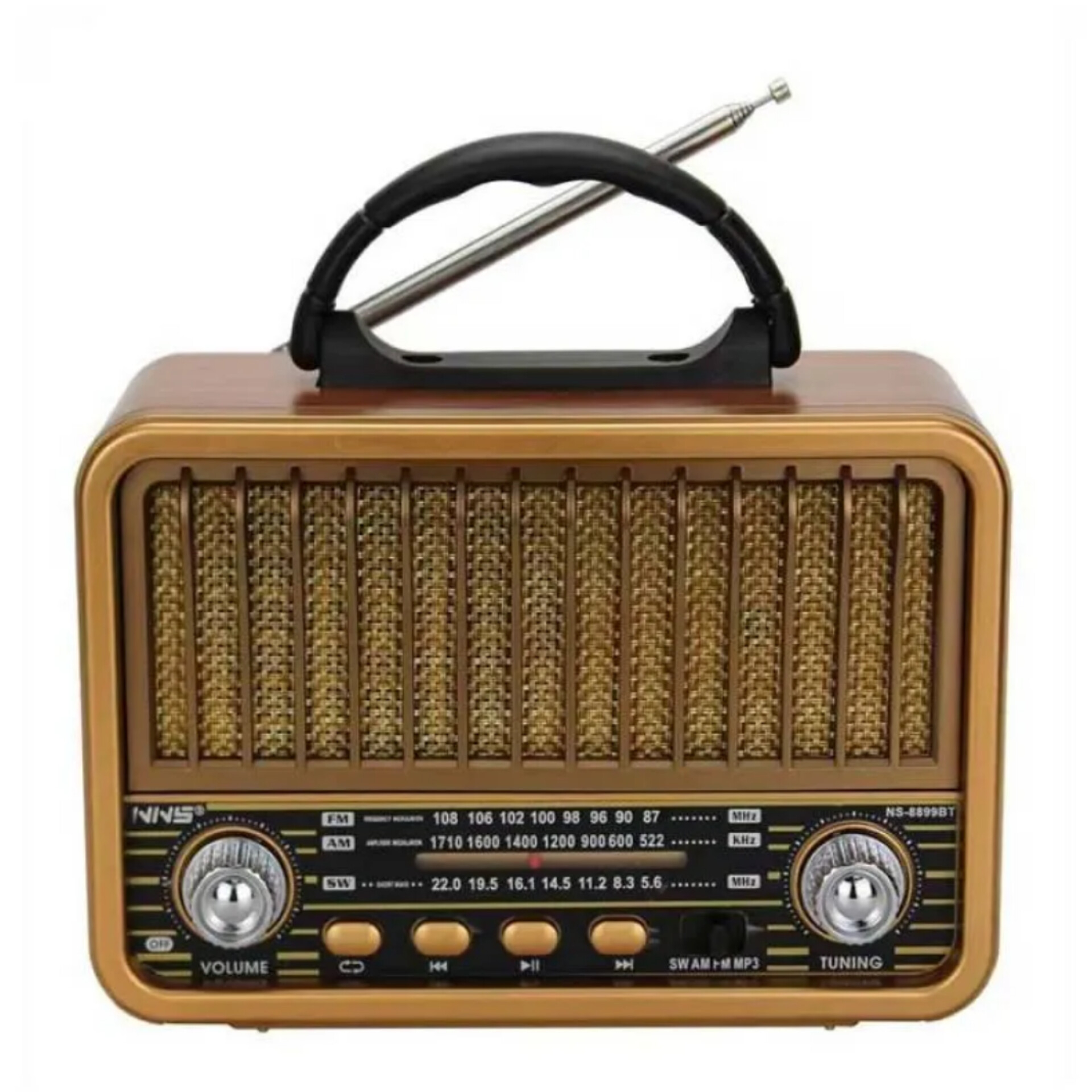 رادیو اسپیکر FM، AM، SW اِن اِن اِس مدل 8899bt دارای پورت USB