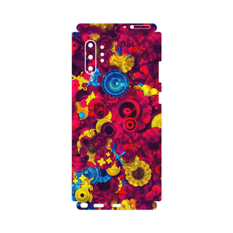 برچسب پوششی ماهوت مدل Vector Flower Garden Digital Art-FullSkin مناسب برای گوشی موبایل سامسونگ Galaxy Note 10 Plus