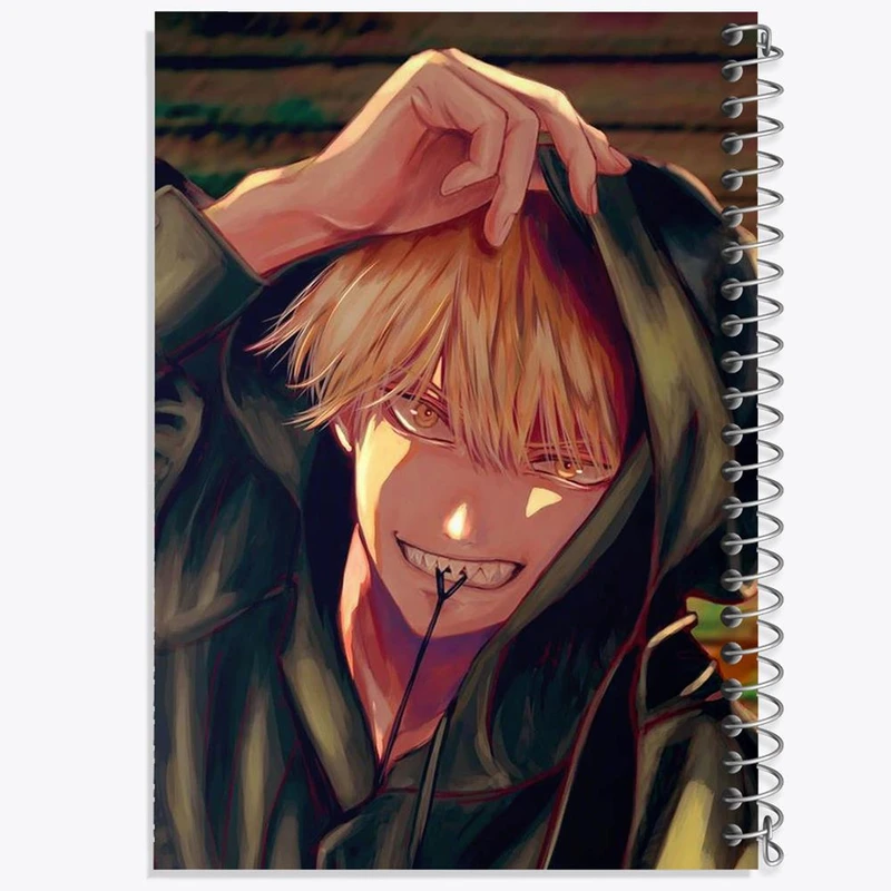 دفتر نت موسیقی 50 برگ خندالو مدل دنجی انیمه مرد اره ای Chainsaw Man کد 17866