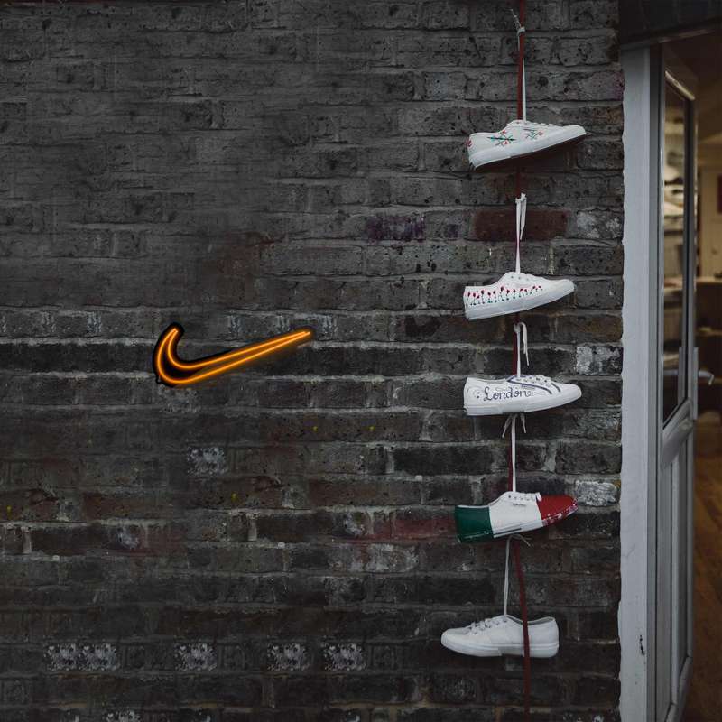 چراغ دیواری نئون دیزاین طرح BL_ORG