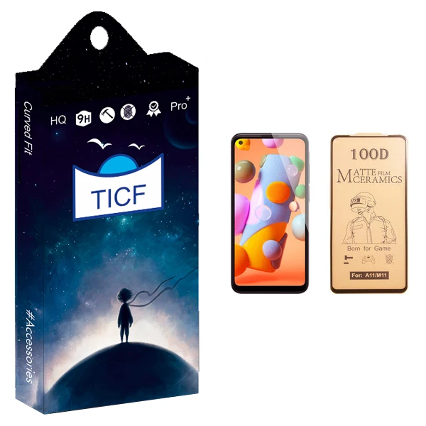 محافظ صفحه نمایش سرامیکی تی ای سی اف مدل +HD مناسب برای گوشی موبایل سامسونگ Galaxy A11