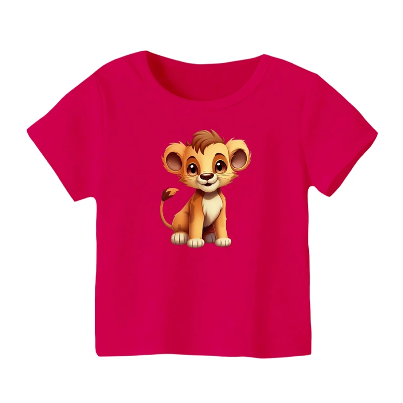تی شرت آستین کوتاه بچگانه مدل شیر کد ۶