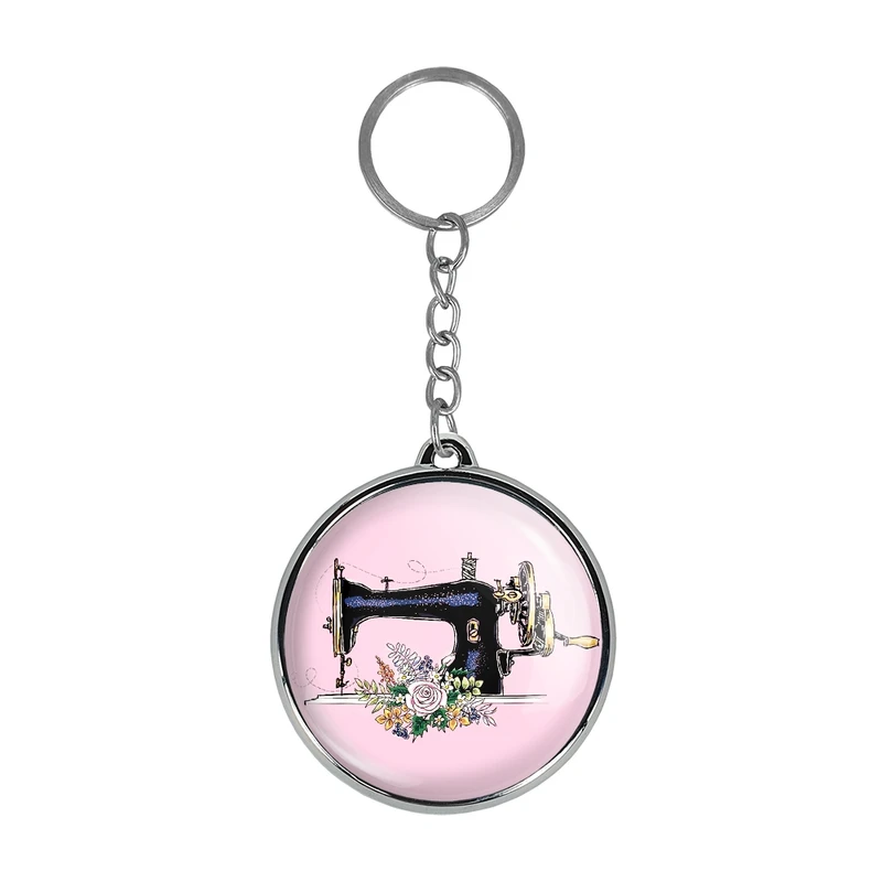 جاکلیدی خندالو طرح چرخ خیاطی مدل دوطرفه کد 2801027999