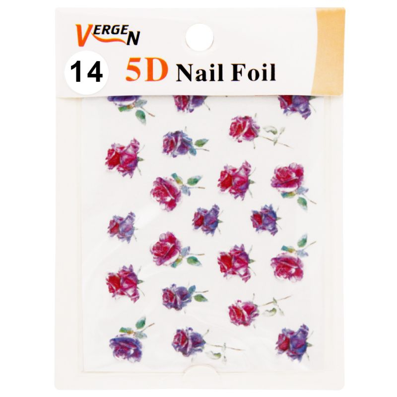 استیکر طراحی ناخن ورژن مدل GS125 مدل 14