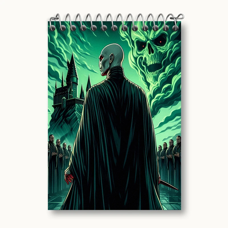دفتر یادداشت 50 برگ خندالو طرح لرد ولدمورت هری پاتر (Harry Potter) کد N5697