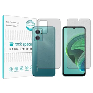 Matte Rockspace HyMTT screen protector suitable for the Xiaomi Redmi Note 11E mobile phone along with the back of the phone