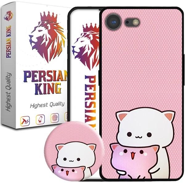 کاور پرشین کینگ مدلKitty 21 مناسب برای گوشی موبایل اپل iPhone 6/6S به همراه پایه نگهدارنده