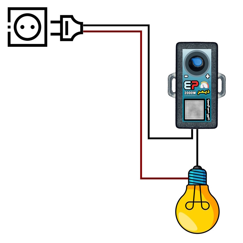 دیمر 2000 وات مدل EP2KP دیمر 2000 وات مدل EP2KP