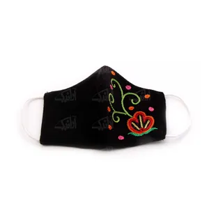 ماسک پارچه ای دست دوز آرانیک مدل رشتی لاله کد 2312800020