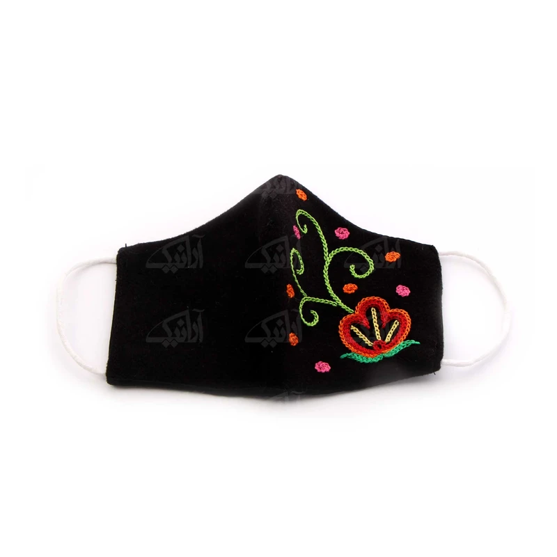 ماسک پارچه ای دست دوز آرانیک مدل رشتی لاله کد 2312800020