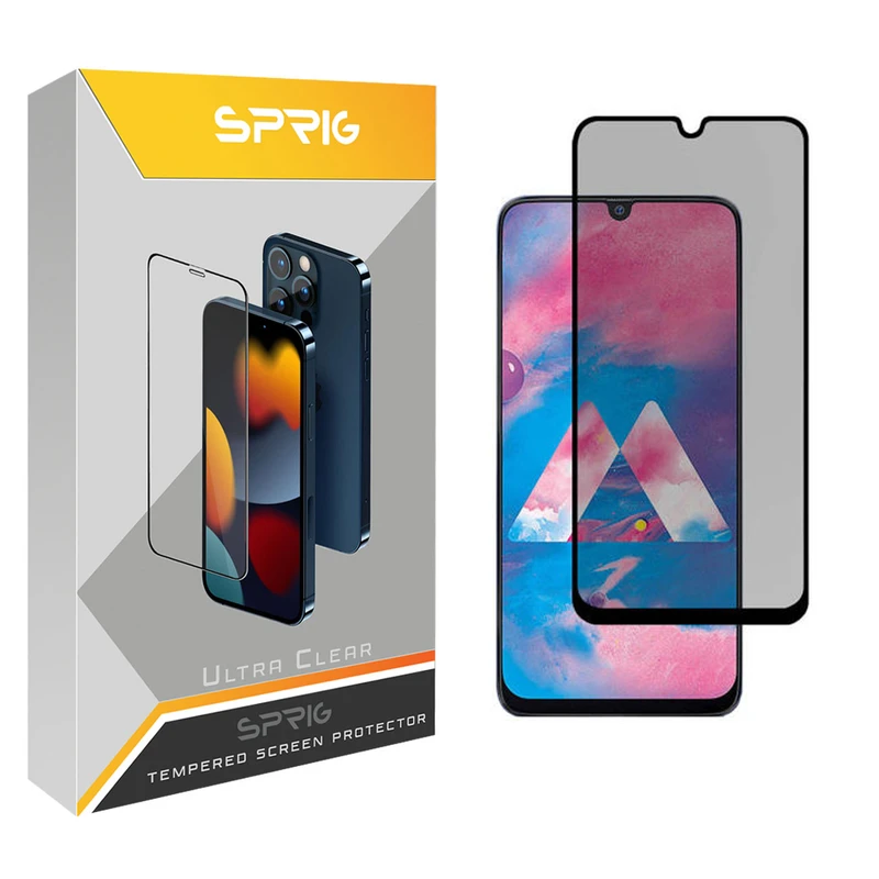 محافظ صفحه نمایش حریم شخصی اسپریگ مدل PRVSP مناسب برای گوشی موبایل سامسونگ Galaxy M30