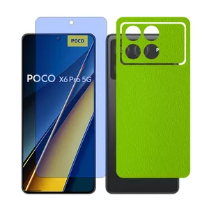 Glass Together model anti blue Screen Protector Suitable for Xiaomi Poco X6 Pro Mobile Phone with Back cover sticker