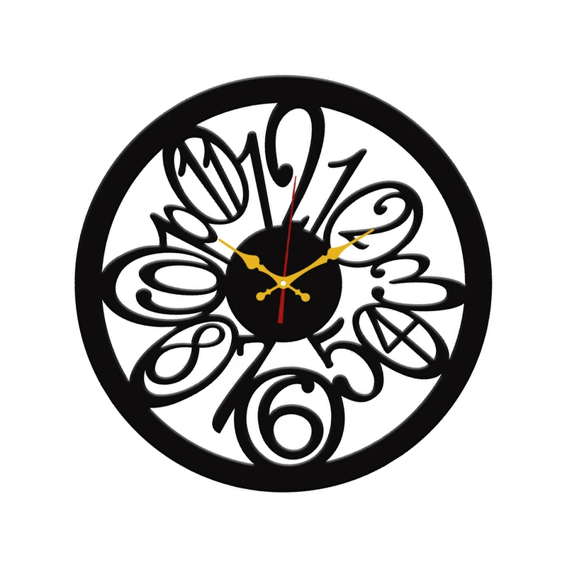 ساعت دیواری کوارتز مدل مینیمال فلزی کد zb5