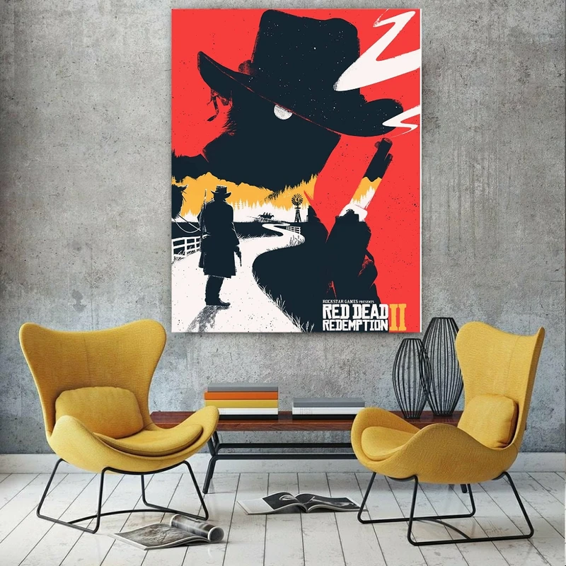 تابلو بوم طرح گیم ردد Red dead redemption 2 مدل SDB1621