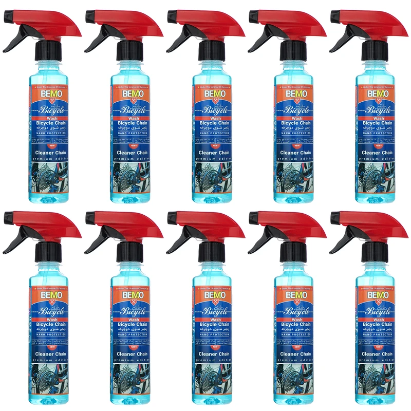 اسپری زنجیر شوی دوچرخه بمو مدل B10 حجم 250 میلی لیتر بسته 10 عددی