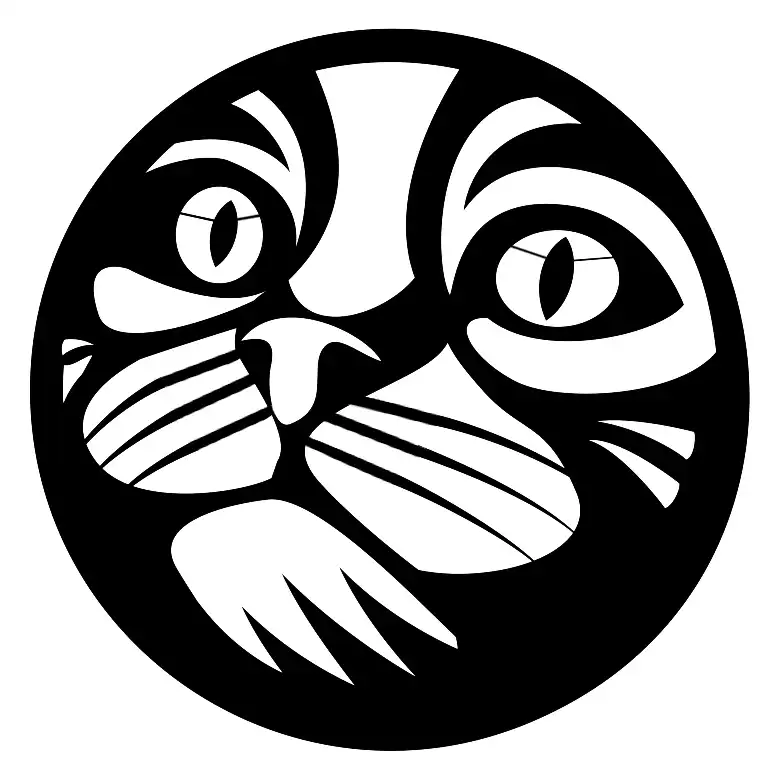 شابلون مدل گربه کد SP398-2