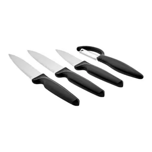 ست چاقو آشپزخانه کاراجا مدل Dr.Inox fi به همراه پوست کن مجموعه 4 عددی