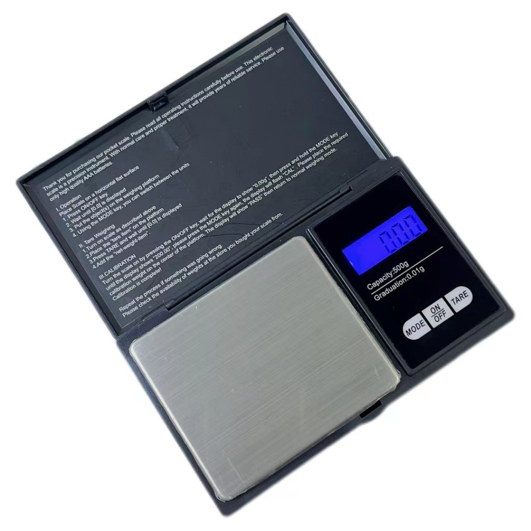 ترازو آشپزخانه دیجیتال مدل S500 حداکثر ظرفیت قابل اندازه‌گیری 0.5 کیلوگرم با دقت اندازه‌گیری 0.1 گرم