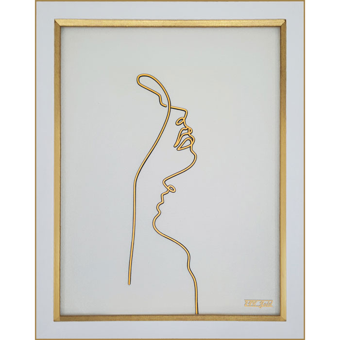 تابلو طلاکوب زرین هنر ایران مدل رخسار مدرن