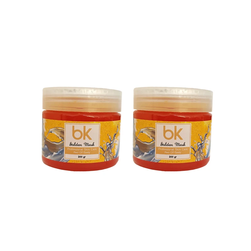 ماسک لایه بردار پوست بی کی مدل طلا وزن 200 گرم مجموعه 2 عددی