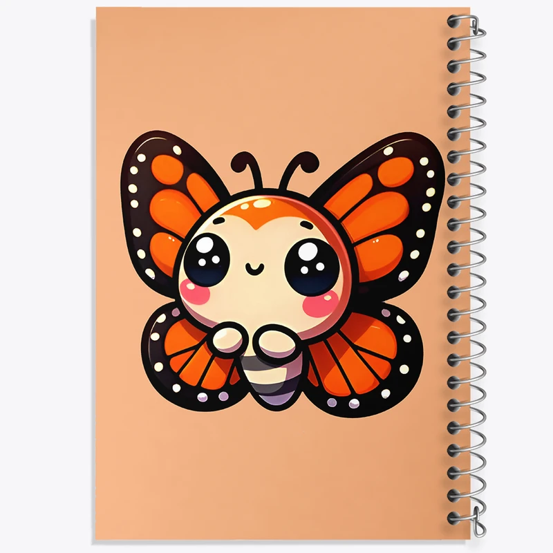 دفتر لیست خرید 50 برگ خندالو طرح پروانه کیوت کد F7759