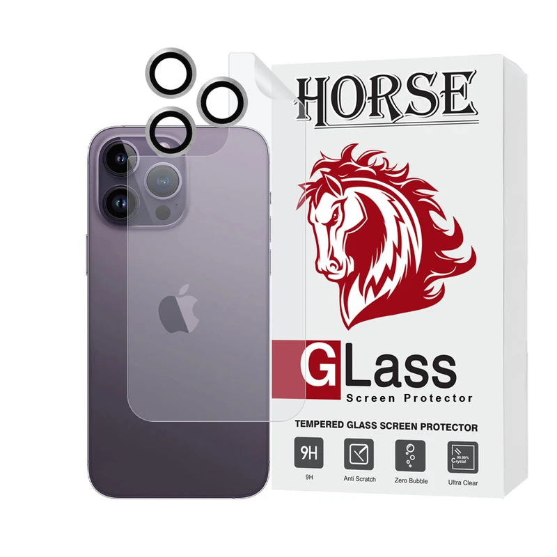 محافظ پشت گوشی هورس مدل MTBRINGH مناسب برای گوشی موبایل اپل iPhone 14 pro max به همراه محافظ لنز