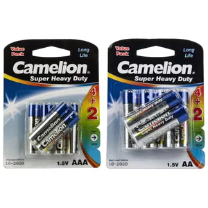 Camelion Super Heavy Duty AA And AAA Battery Pack Of 12