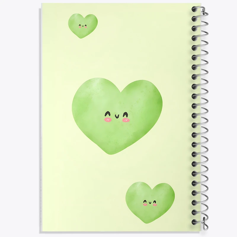 دفتر نقاشی 50 برگ خندالو طرح قلب سبز کد N5273