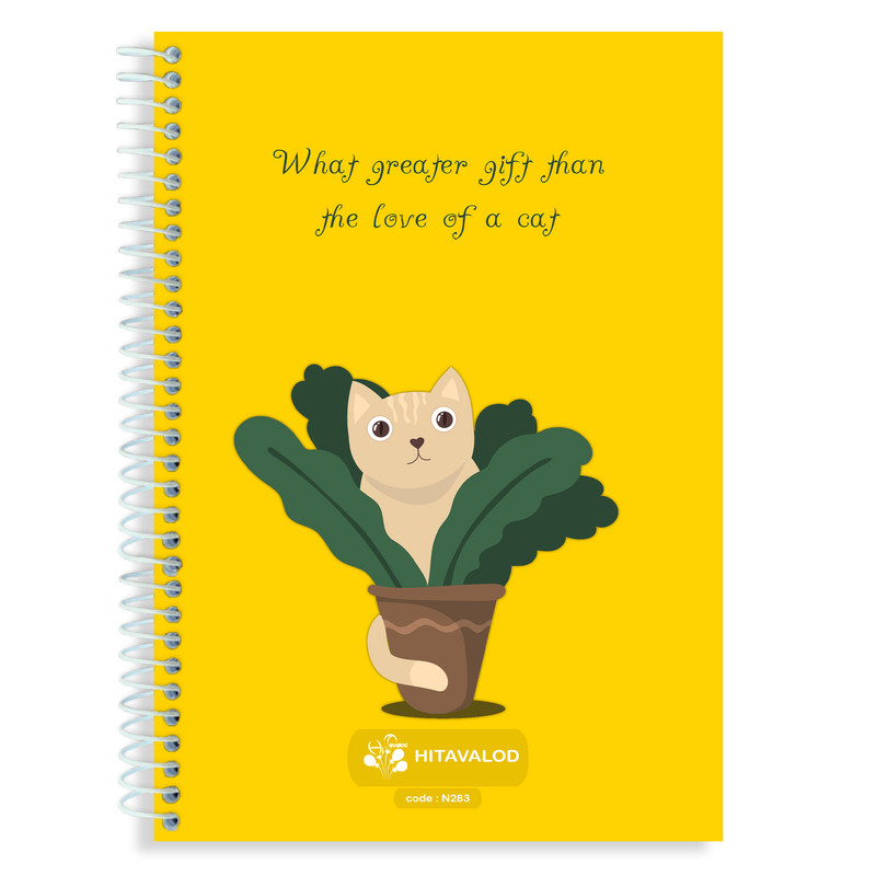 دفتر 60 برگ های تولد مدل گربه کد N283