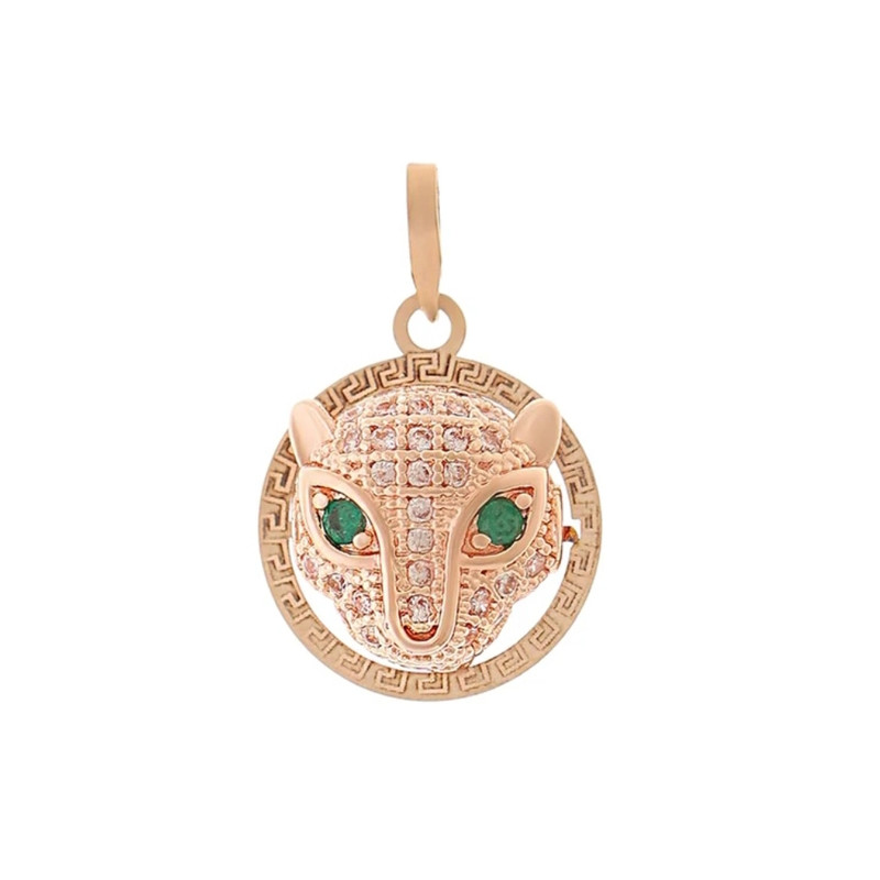 آویز گردنبند طلا 18 عیار زنانه طلای لنا طرح پنتر