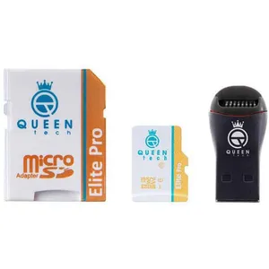 کارت حافظه Micro SD HC کوئین تک مدل Elite Pro A2 V30 کلاس 10 استاندارد UHS-I U3 سرعت 85MBps ظرفیت 16 گیگابایت به همراه آداپتور SD و کارت خوان
