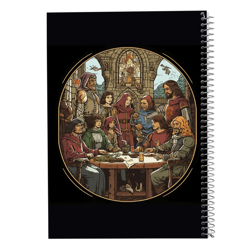 دفتر ژورنال نویسی 50 برگ مدوپد مدل نقطه ای طرح  ارباب حلقه ها The Lord of the Rings کد DF3030