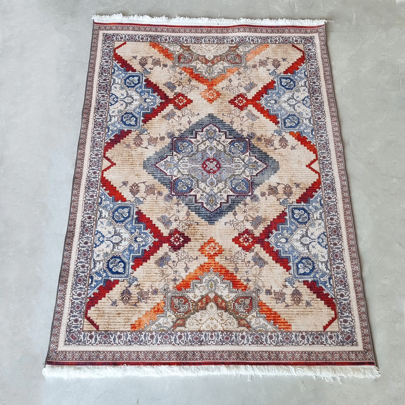 گلیم ماشینی مدل جاجیم