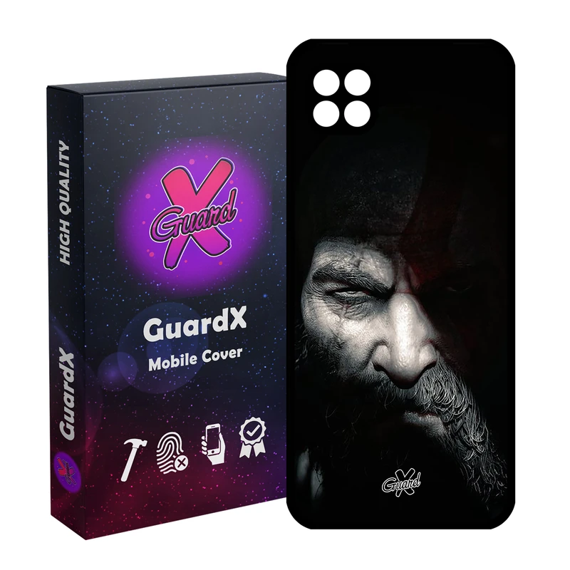 کاور گارد ایکس طرح God of War مدل Glass10418 مناسب برای گوشی موبایل سامسونگ Galaxy A22 5G