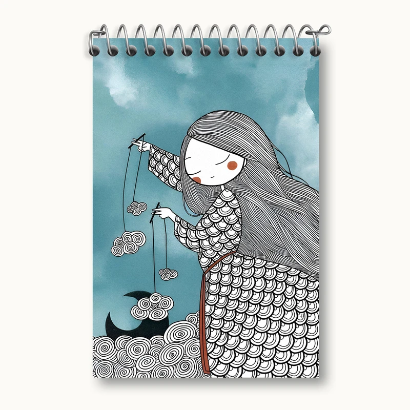 دفتر یادداشت 50 برگ خندالو طرح دخترانه کد N3835