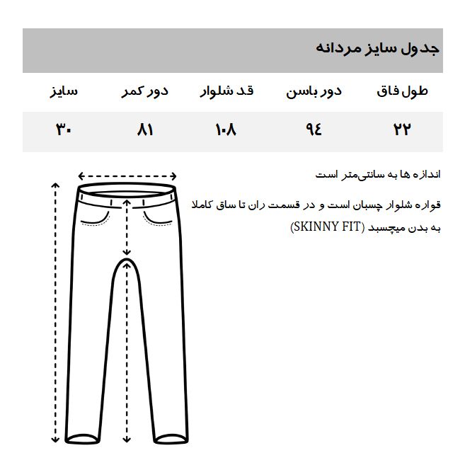 شلوار جین اسکینی مردانه جک اند جونز مدل BD056LIAM -  - 3