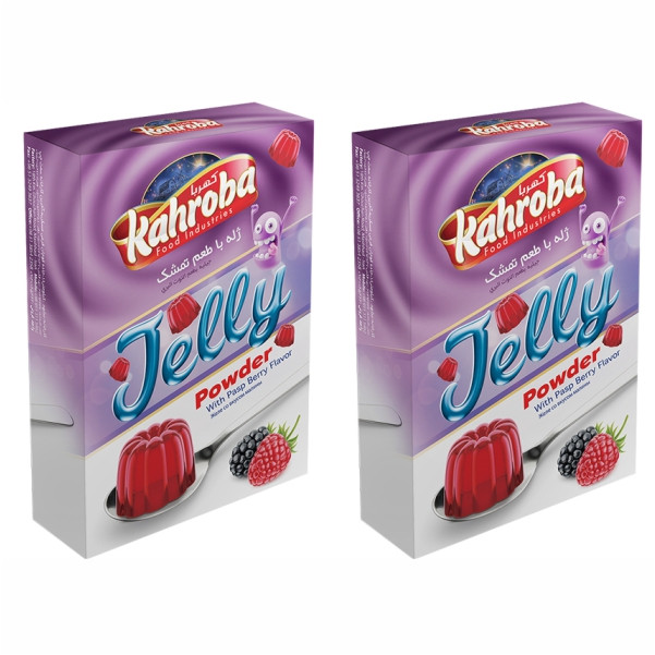 پودر ژله تمشک کهربا - 100 گرم مجموعه 2 عددی