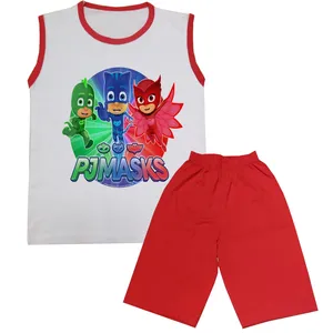 ست تاپ و شلوارک بچگانه مدل  PJ Masks کد STb2004