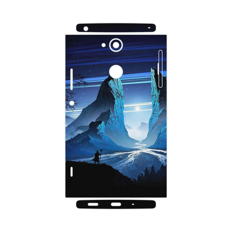 برچسب پوششی ماهوت مدل Blue Mountains Digital Art-FullSkin مناسب برای گوشی موبایل سونی Xperia XA2