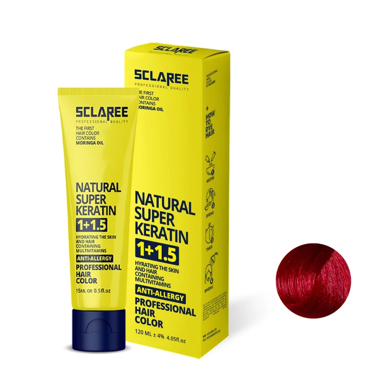 رنگ مو اسکلاره شماره 6.66 حجم 120 میلی لیتر رنگ قرمز آتشین